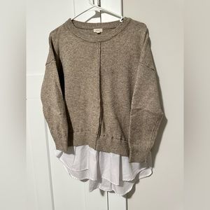 Debut layered sweater